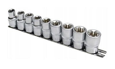 Набор головок Е10-Е24 1/2" (9 предметов)